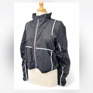 Free People Movement Great Escape Run Windbreaker Black size Small
